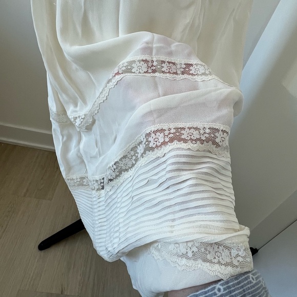 Reformation Ginny Maxi Dress in White/Ivory Size 8 Preppy Boho Bridal Picnic - Picture 10 of 17